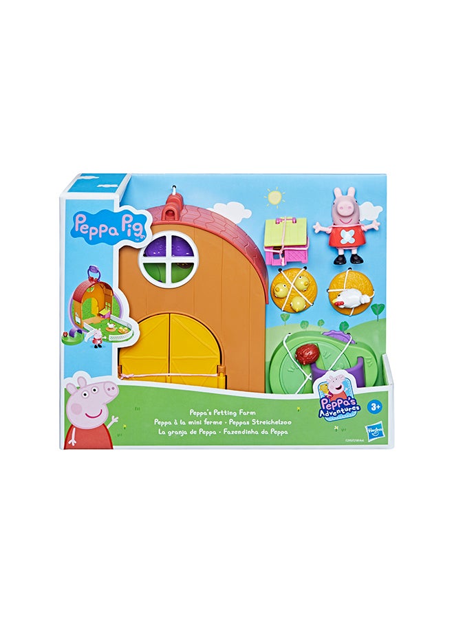 Peppa  Peppa’s Adventures Peppa’s Petting Farm Fun Playset Preschool Toy, Includes 1 Figure and 4 Accessories, Ages 3 and Up - v1645786760/N50813691A_2