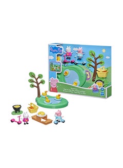 Peppa Pig Peppa  Peppa's Adventures Peppa's Picnic Playset, Preschool Toy With 2 Figures and 8 Accessories, for Ages 3 and Up  - Image 1