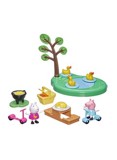 Peppa Pig Peppa  Peppa's Adventures Peppa's Picnic Playset, Preschool Toy With 2 Figures and 8 Accessories, for Ages 3 and Up  - Image 4