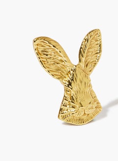 Rabbit Shape Drawer Cabinet knob Gold 36 x 43 x 16mm