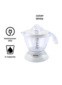KRYPTON Electric Citrus Juicer 1 L 30 W KNCJ5117 White  - Image 2