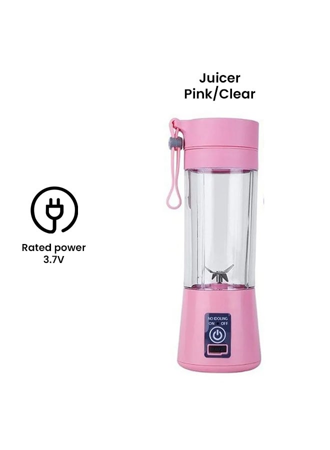 Generic - Electric  Blender And Portable Juicer Cup TYW-11 Pink/Clear - Image 1