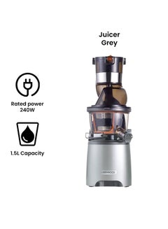 KENWOOD Pure Juice Pro Scroll Juicer 1.5 L 240 W JMP800SI Grey  - Image 2