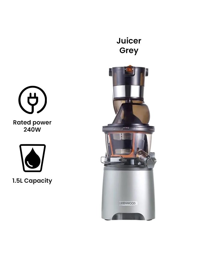 KENWOOD - Pure Juice Pro Scroll Juicer 1.5 L 240 W JMP800SI Grey - Image 1