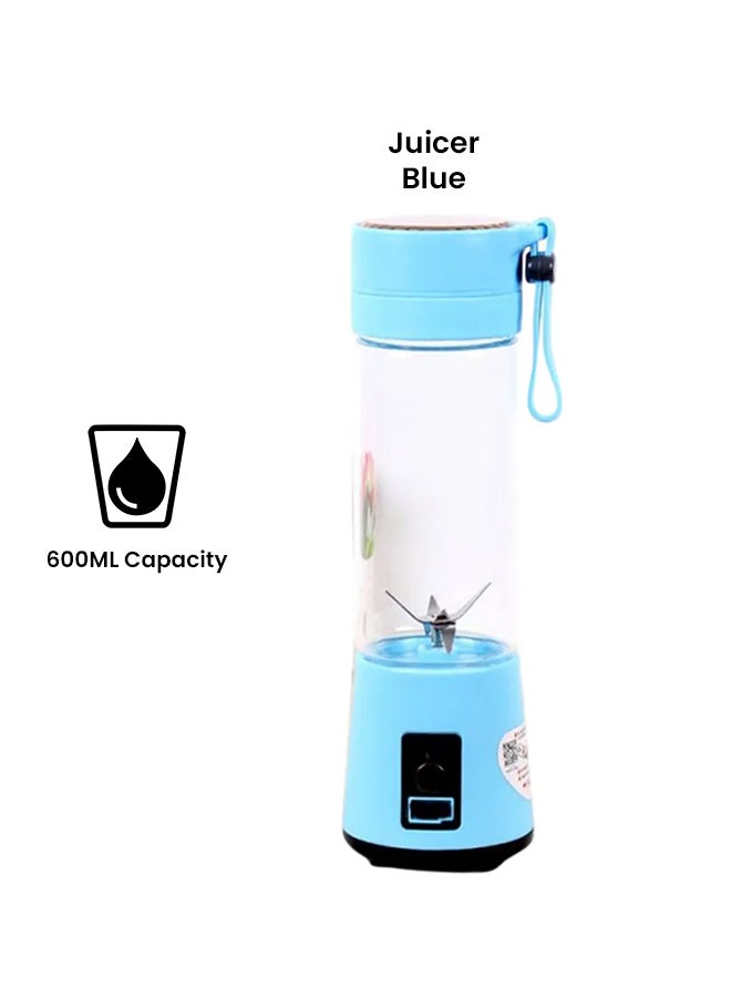 Generic - Mini Portable High-power USB Charging Juice Cup Blender 600.0 ml PO12376 Blue - Image 1