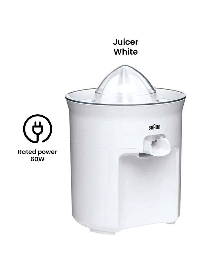 Citrus Juicer, Anti Drip Spout, Dishwasher Safe, 60 W CJ 3050 White - v1645804787/N11042437A_2