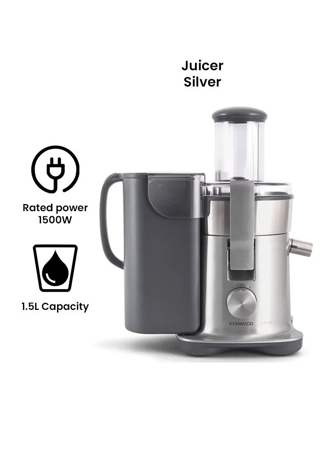 KENWOOD - Excel Countertop Juicer 1500.0 W je850 Silver - Image 1