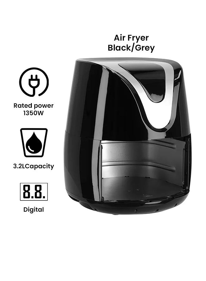 جيباس مقلاة هوائية رقمية 3.2 L 1350.0 W GAF37501 أسود/ رمادي - Image 2