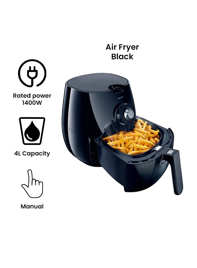 Philips - Air Fryer 4.0 L HD9220/20 Black - Image 1