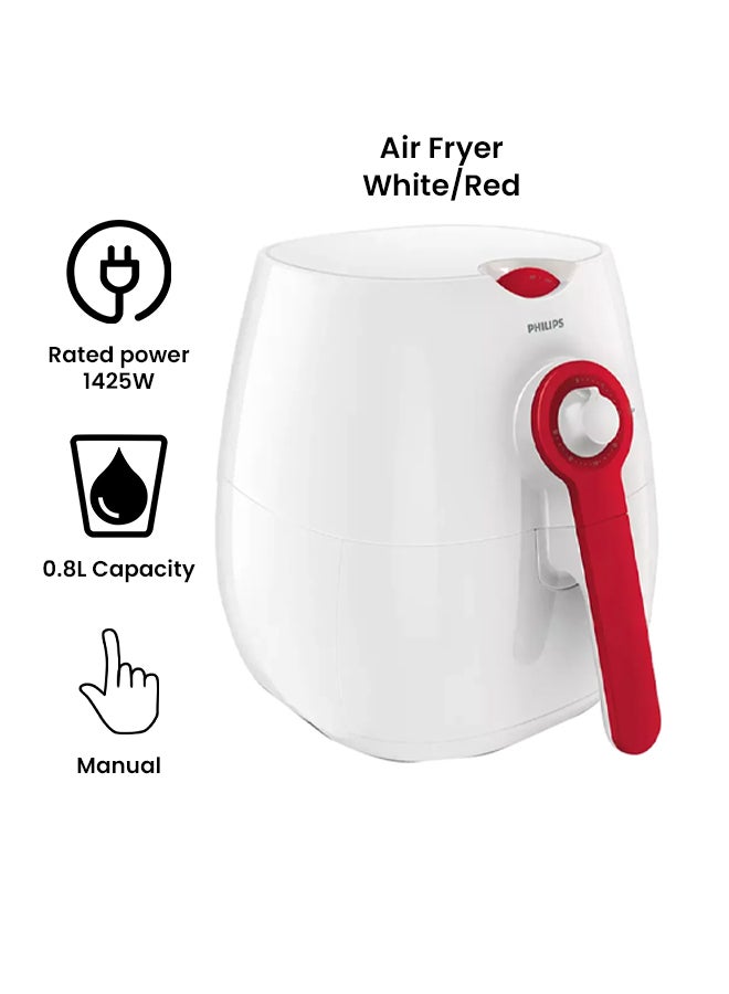 Philips - Daily Collection Air Fryer 0.8 L 1425.0 W HD9217 White/Red - Image 1