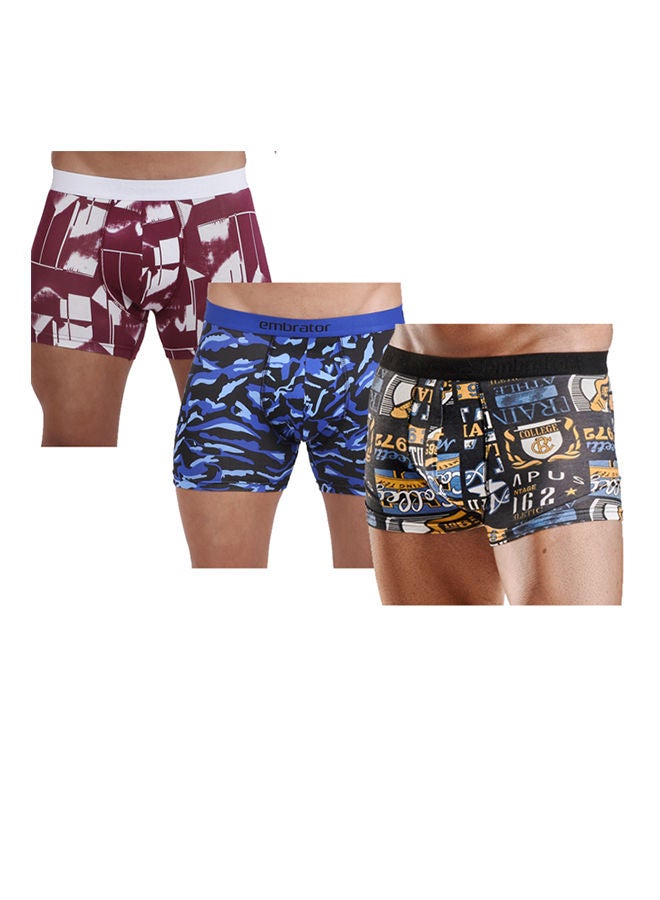 embrator Pack 3 Full Print Boxer Sprint Multicolour