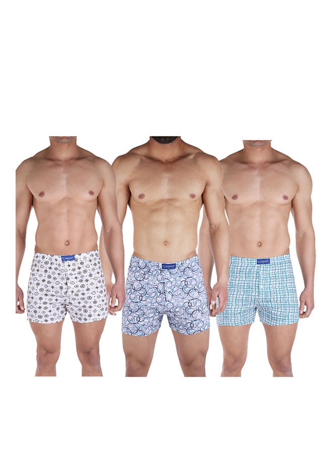 embrator - Printed Boxer Pack of 3 Multicolour - Image 1