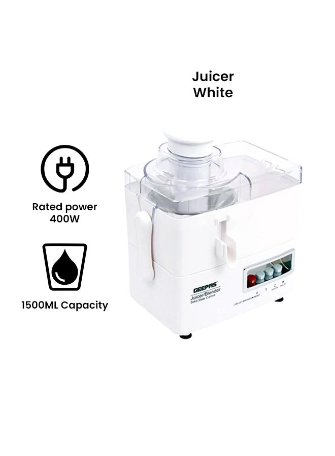 GEEPAS - 4-In-1 Super Juicer And Blender 1500 ml 400 W GSB2031 White - Image 1
