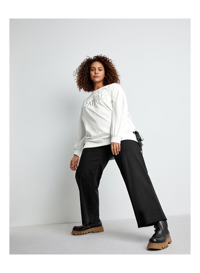 GERRY WEBER - 3/4 Sleeve Top With Bow Details White - Image 1