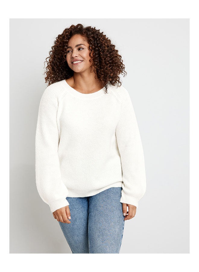 GERRY WEBER Jumper With Balloon Sleeves White  - Image 1