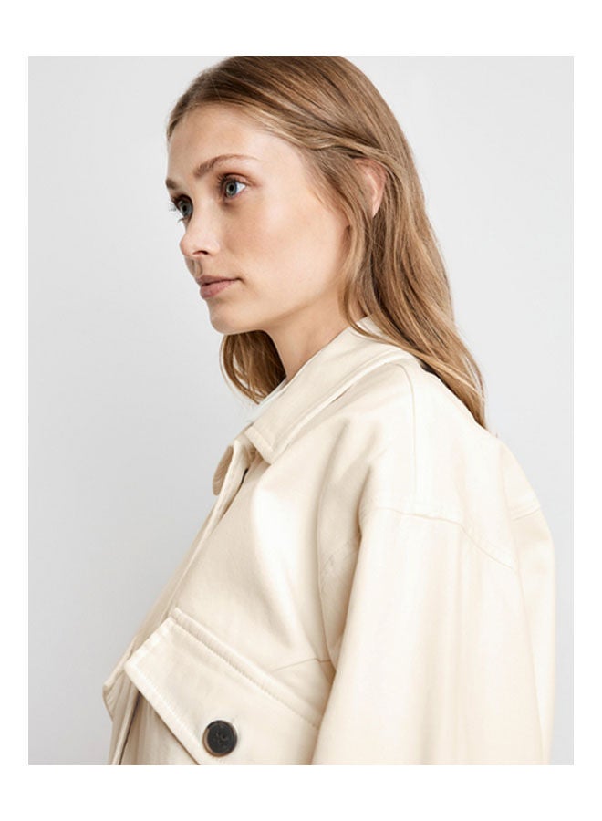 GERRY WEBER Short Jacket With Flap Pockets Beige  - Image 4