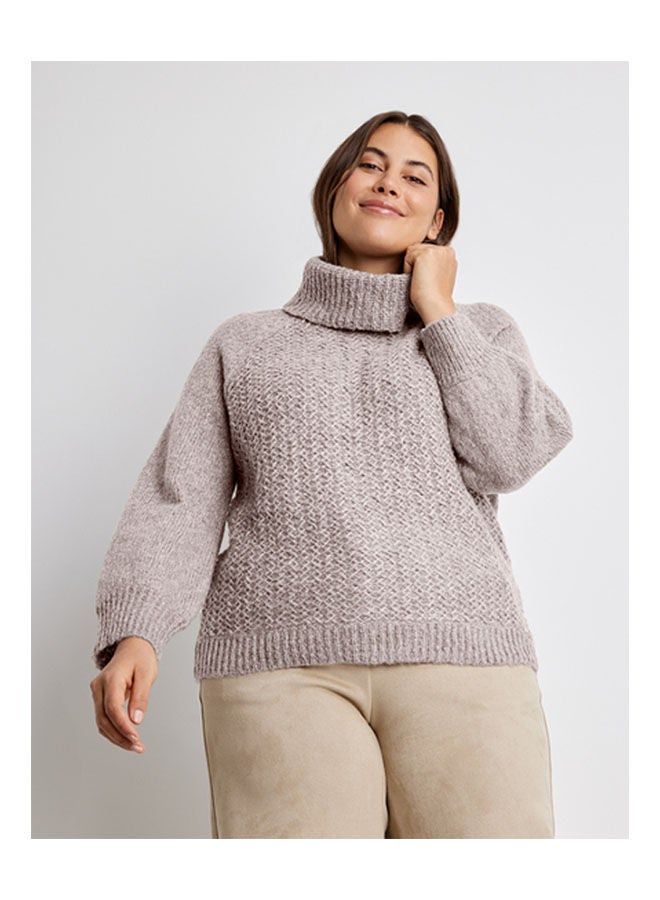 GERRY WEBER Jumper With Polo Neck Biege  - Image 1