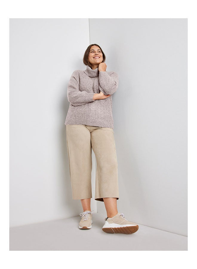 GERRY WEBER Jumper With Polo Neck Biege  - Image 3