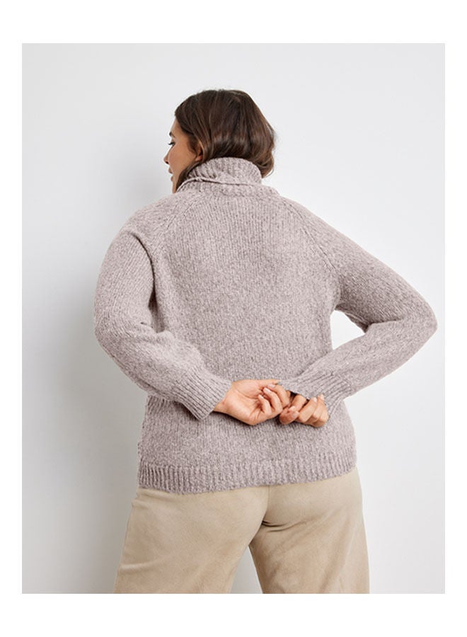 GERRY WEBER Jumper With Polo Neck Biege  - Image 2