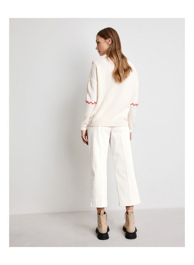 GERRY WEBER 7/8 Trousers With Wide Leg Beige  - Image 2