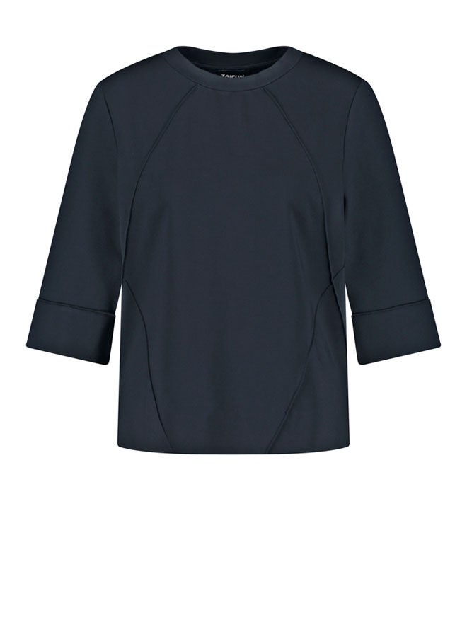 GERRY WEBER 3/4-Sleeve Ecovero Top Blue - Image 2