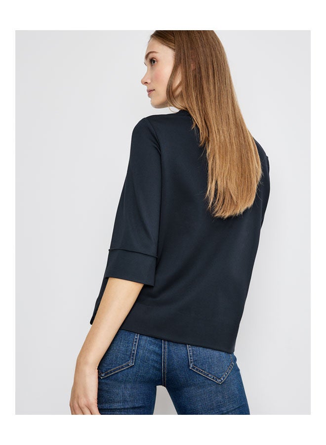 GERRY WEBER 3/4-Sleeve Ecovero Top Blue - Image 3