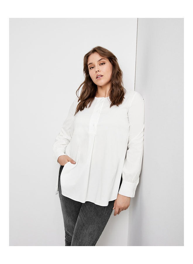 GERRY WEBER - Organic Cotton Blouse White - Image 1