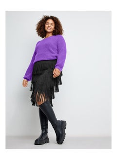 Pretty Fringed Skirt Black - v1645851386/N52724559A_2