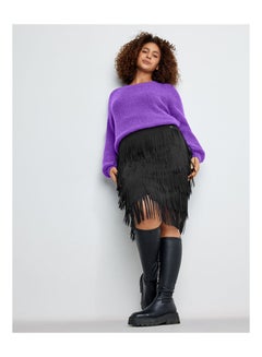 Pretty Fringed Skirt Black - v1645851387/N52724559A_1