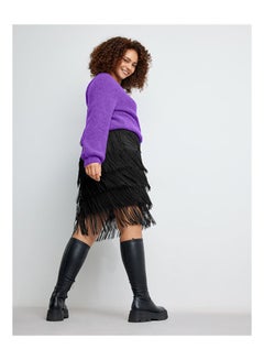 Pretty Fringed Skirt Black - v1645851387/N52724559A_3