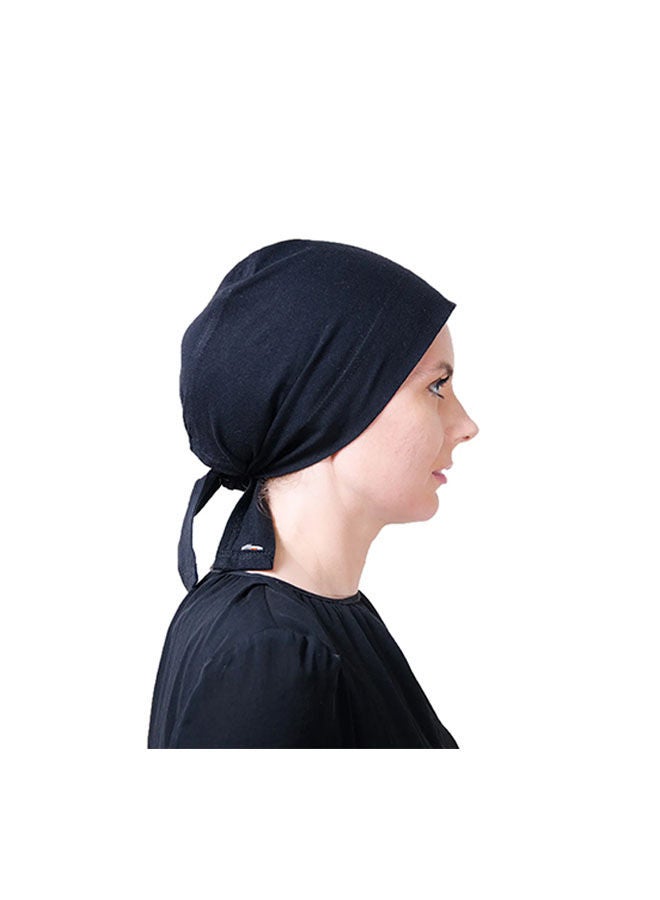 Tie Shop - Casual Plain-Basic hijab Black - Image 1