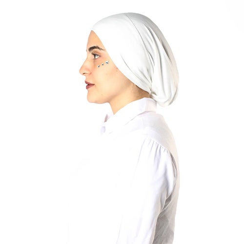 Tie Shop Casual Plain-Basic hijab Off-White  - Image 2