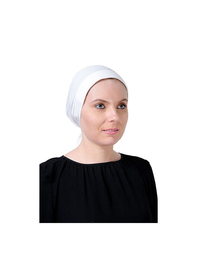 Tie Shop Casual Plain-Basic hijab White  - Image 1