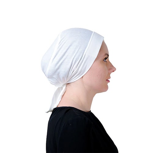 Tie Shop Casual Plain-Basic hijab White  - Image 2