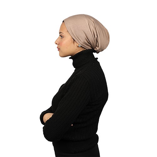 Tie Shop Casual Plain-Basic hijab Beige  - Image 2