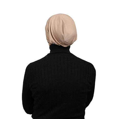 Tie Shop Casual Plain-Basic hijab Beige  - Image 3