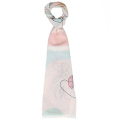 تاي شوب Casual Floral hijab Beige-Blue-Off-White  - Image 3
