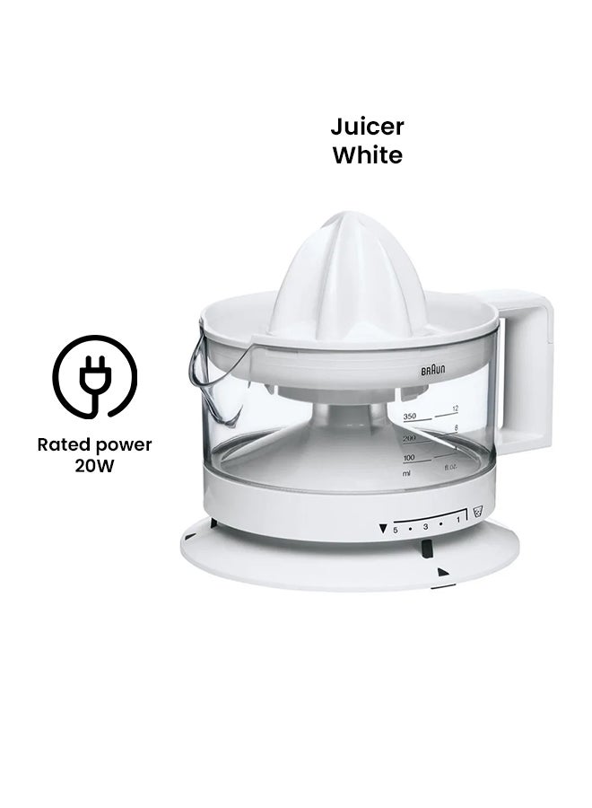 BRAUN Juicer 20.0 W CJ 3000 White - Image 2
