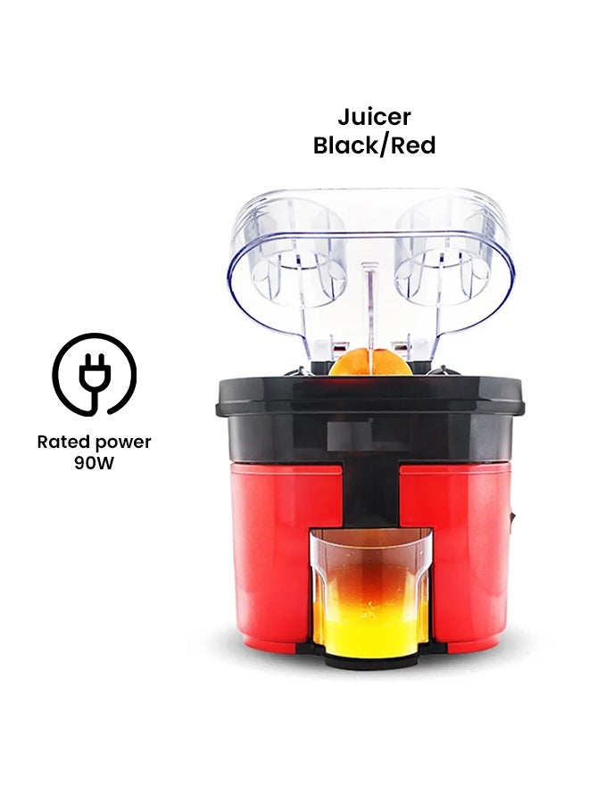 2-In-1 Orange Juicer DL-802 Black/Red - Image 2