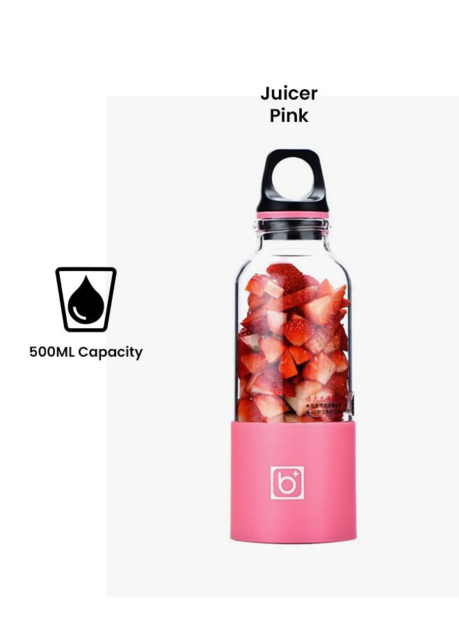 شاربدو خلاط صغير محمول بمنفذ USB للشحن 500.0 ml Tbottle1034 وردي - Image 2