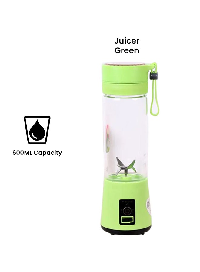 خلاط عالِ الطاقة بتصميم كوب عصير مُزود بمنفذ USB للشحن 600.0 ml PO12375 أخضر - Image 2