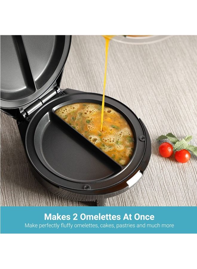 GEEPAS - Non Stick Omelette Maker Black - Image 1