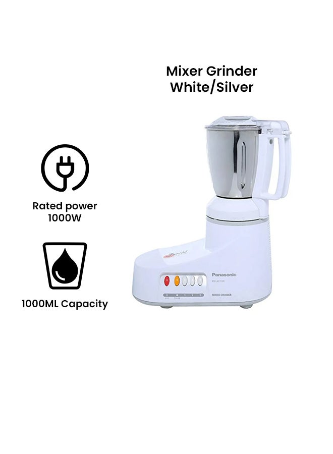 Panasonic - Electric Mixer Grinder 1000.0 ml 1000.0 W Mx-ac210 White/Silver - Image 1