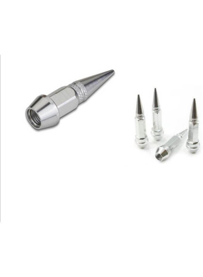 Generic - Aluminum Metal Long Spike Wheel Valve Caps For Car And Bike Tire Wrap Cover - Image 1