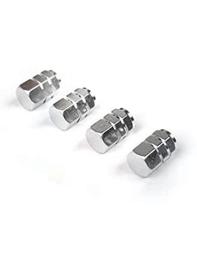 Generic Aluminum Car Tire Valve Cap, A Box Containing 4 