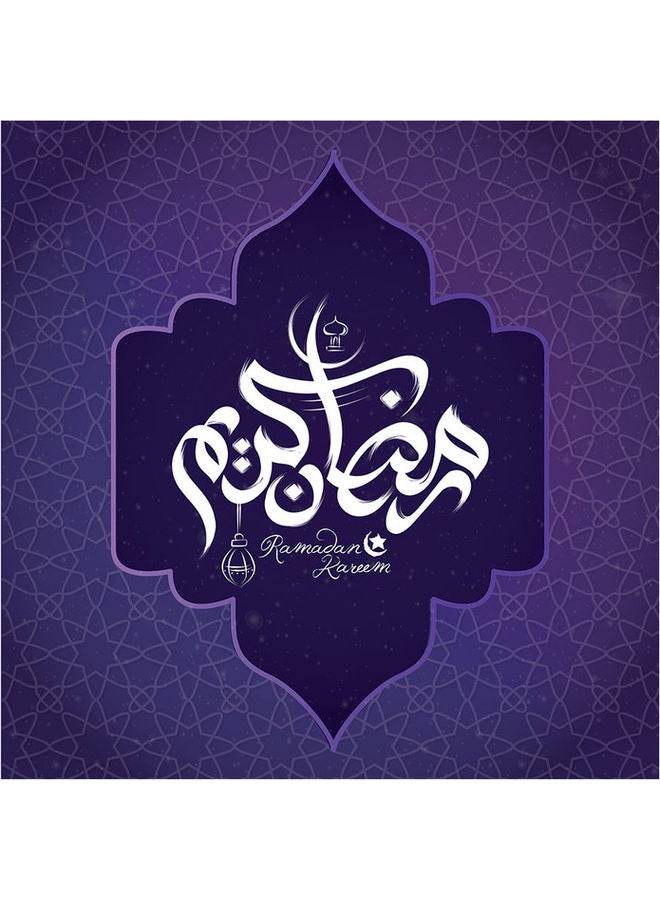 Sasb Wall Painting For Home Decor Purple/White 30x30cm