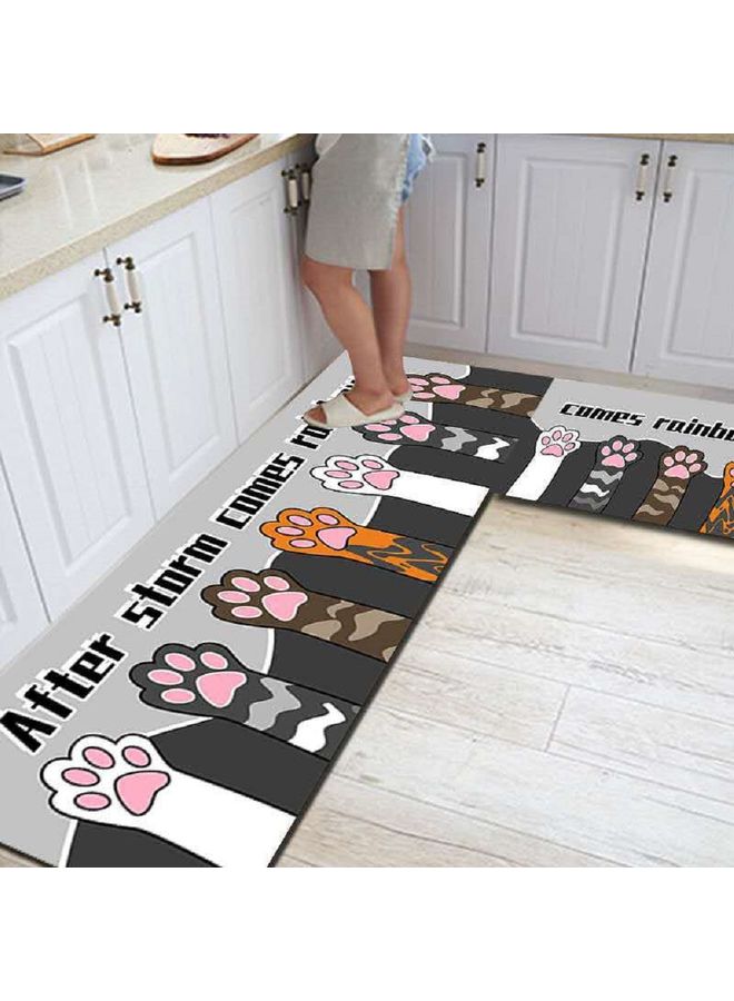 GOOTOY 2-Piece Kitchen Floor Mat Grey 40x60,40x120cm  - Image 3