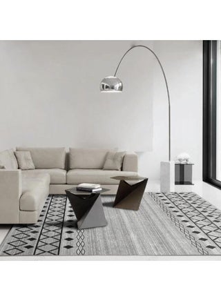 Rectangular Soft Touch Carpet Fabric Grey 160 x 230cm - v1645942185/N52781172A_1