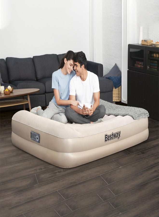 Bestway - Tritech Airbed Queen Built-In AC Pump 203x42x152cm - Image 1