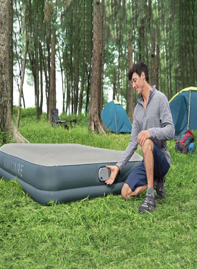 Bestway - AlwayzAire Fortech Airbed Queen Rechargeable Dual Pump 203x152x46cm - Image 1